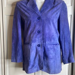 Vintage Terry Lewis suede jacket womens size Med NWT